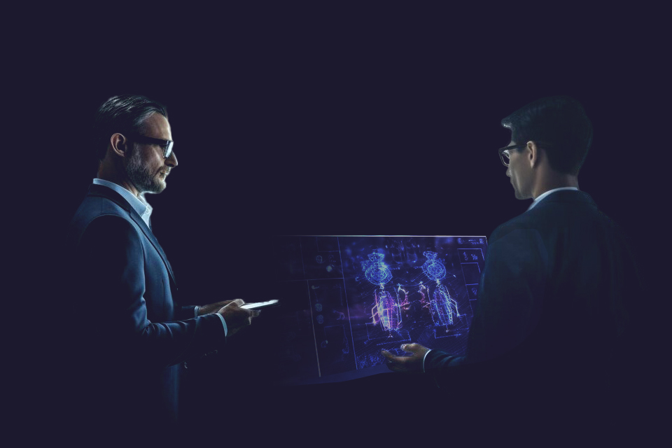 Technology consulting solutions graphic